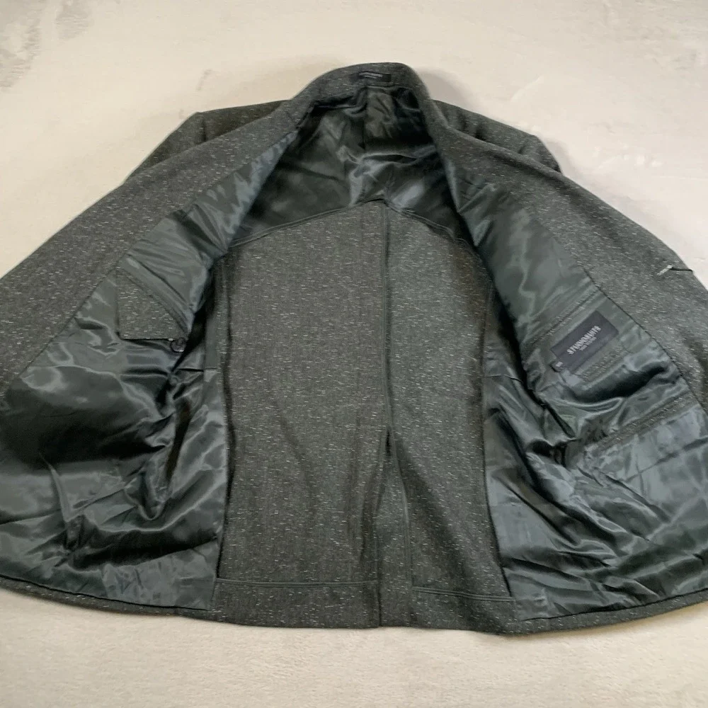 StudioSuits Gray Wool Blend Sport Coat 40S Blazer Hand Crafted Two Button NEW